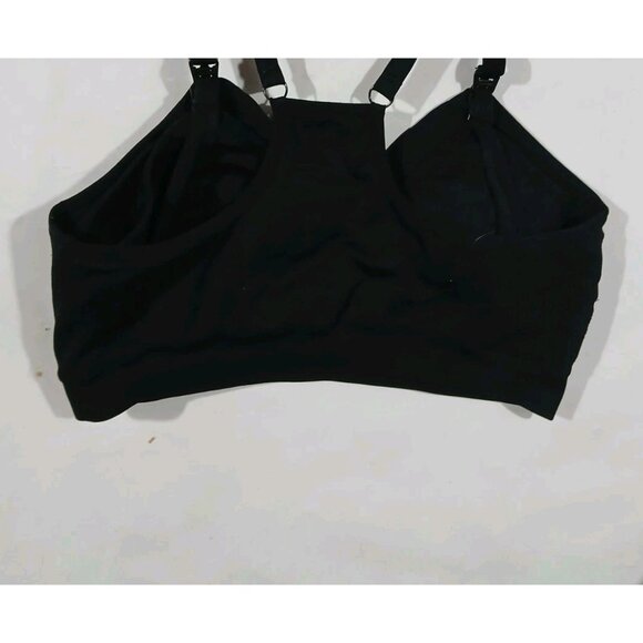 Kindred Bravely Racerback Bra Size Large Black Maternity Nursing Pumping - Picture 7 of 8